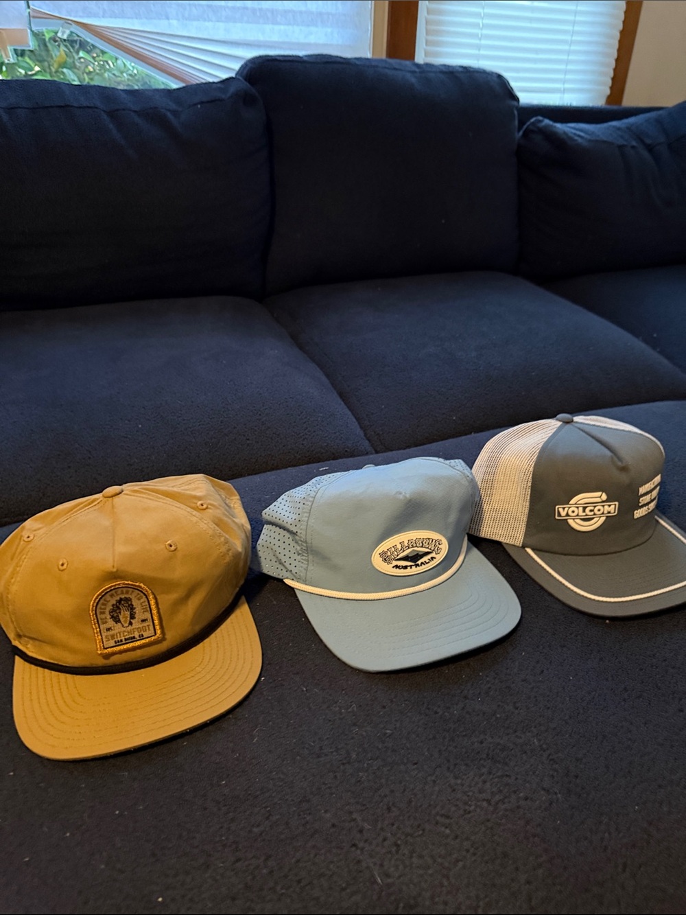 Billabong Blue Gray Trucker Hat